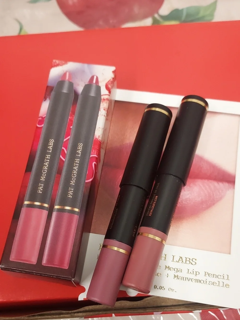 Pat McGrath Mini Dramatique Mega Lip Pencil Duo - Rose / Mauvemoiselle